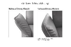 Porto von Erpo Polstermöbel - Ledergarnitur links dunkelbraun