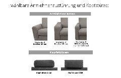 Varese XC von Sit & More - Polster-Duo grau-anthrazit