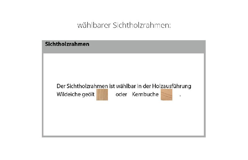 Sichtholzrahmen