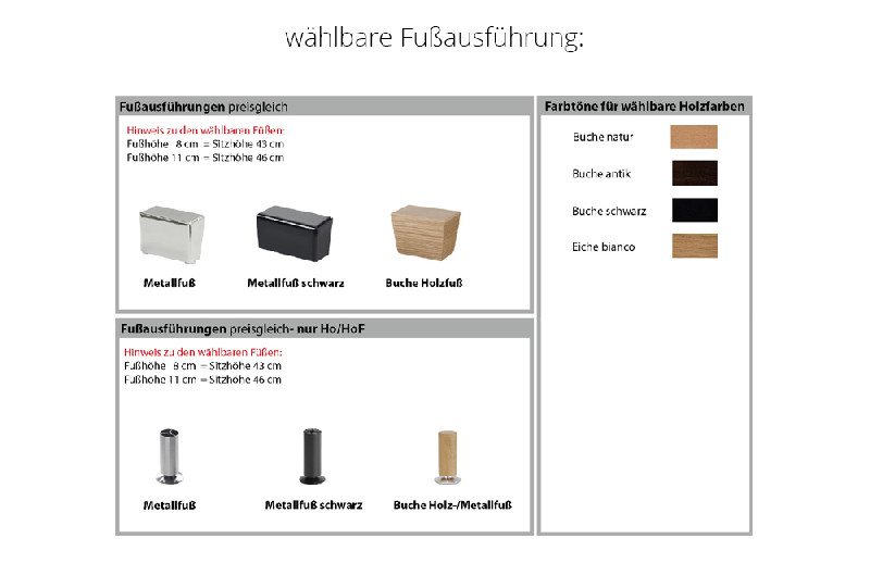 Fußausführung