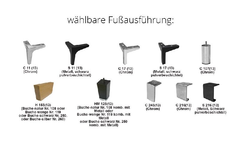 Fußausführung