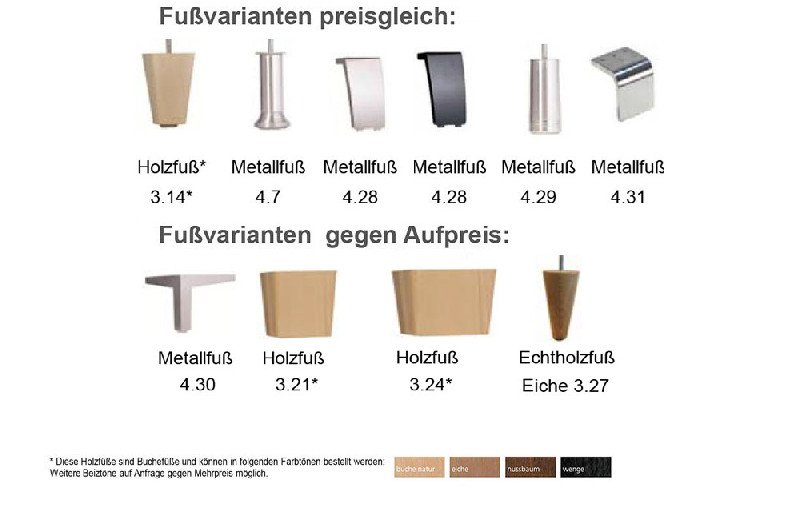 Fußausführung
