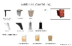 Lester von Polsteria - Ledergarnitur Ausführung rechts bordeaux