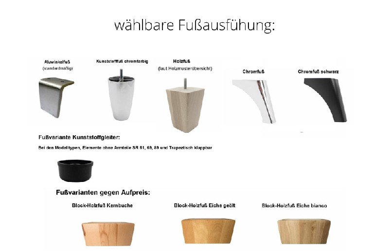 Fußausführung