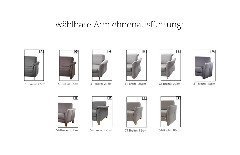 S424 Varius 10 von Ponsel - Polstersofa rechts hellgrau