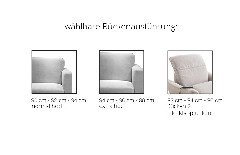 S424 Varius 10 von Ponsel - Polstersofa rechts hellgrau