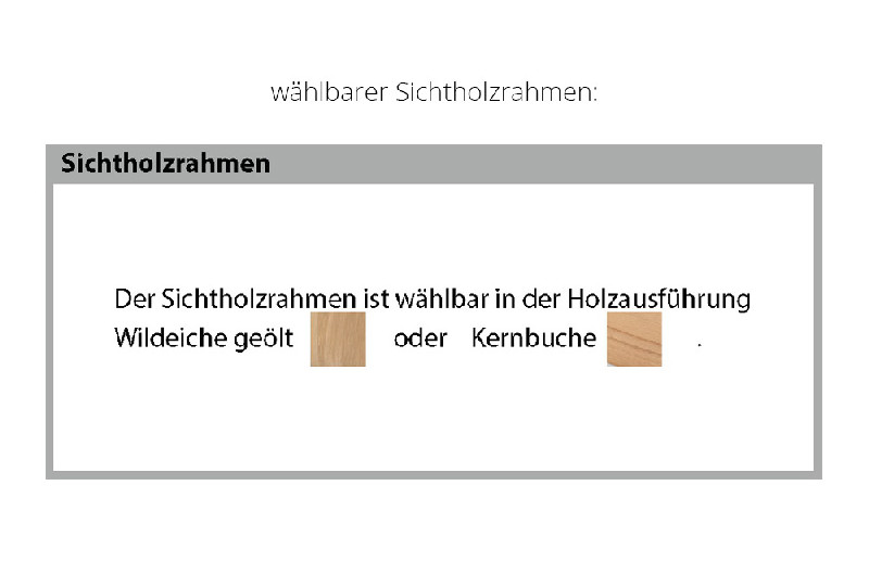 Sichtholzrahmen