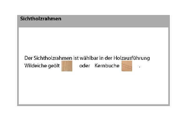 Sichtholzrahmen