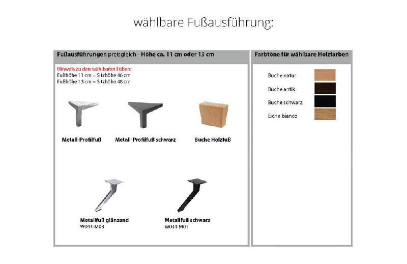 Fußausführung