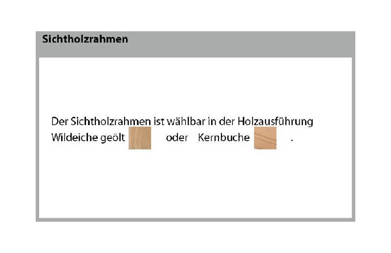 Sichtholzrahmen