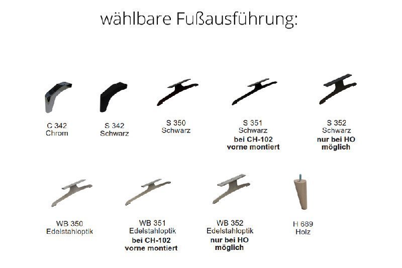 Fußausführung