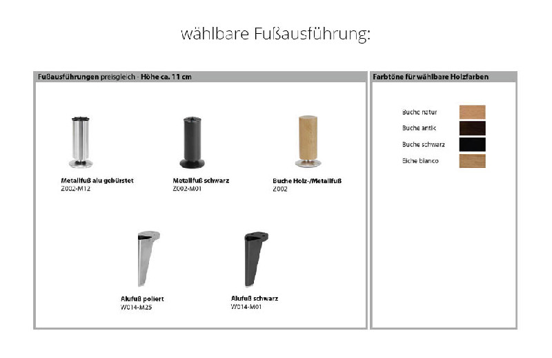 Fußausführung
