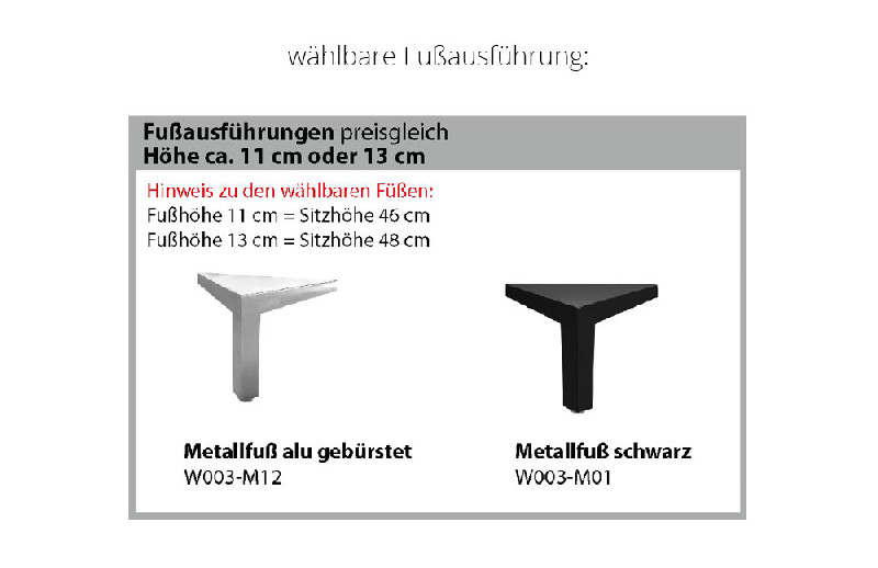 Fußausführung