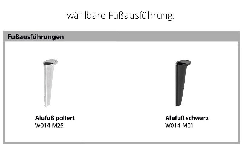 Fußausführung