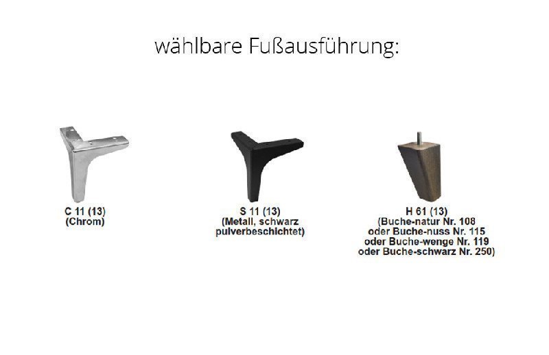 Fußausführung