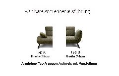 Seattle von Poco - Couchgarnitur Variante rechts grau