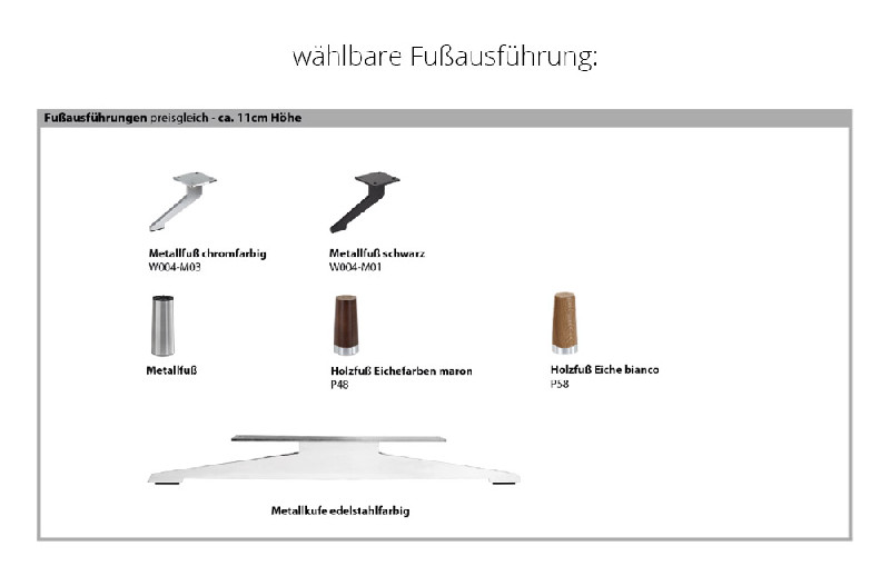 Fußausführung