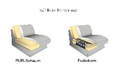 Sardena von Polsteria - Ecksofa Ausführung rechts yellow