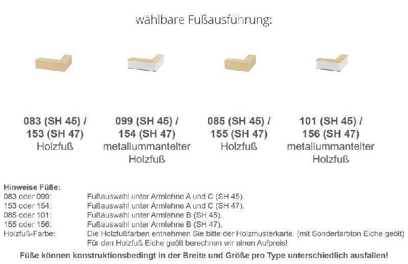 Fußausführung