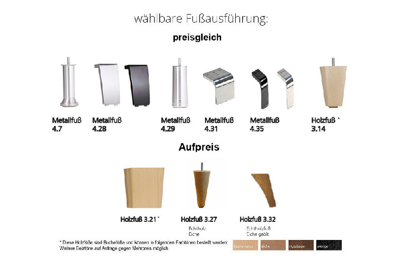 Fußausführung