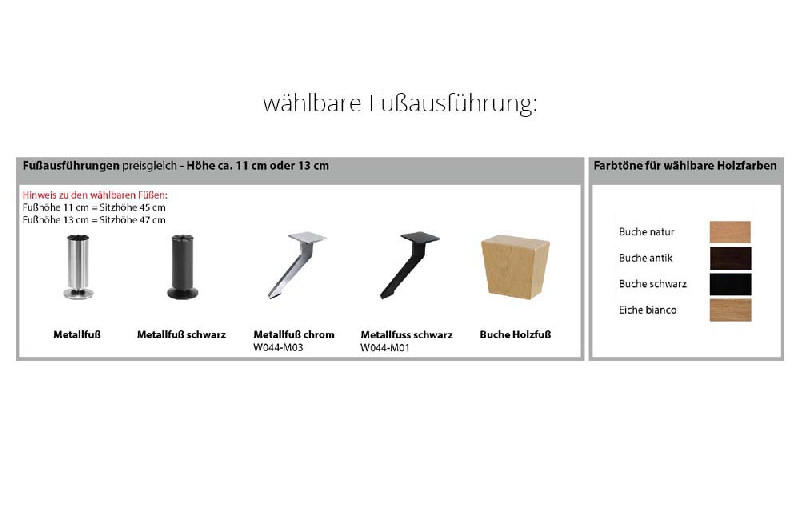 Fußausführung