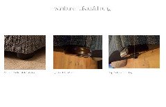 Prato von Schröno - Polstergarnitur blau gestreift