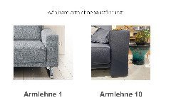 1101 von Carina - Polster-Duo stone