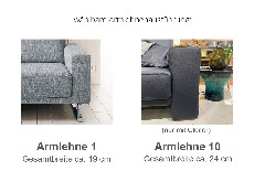 1101 von Carina - Polster-Duo stone