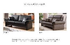 Monza von Schröno - Polster-Ensemble betongrau