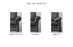 Monza von Schröno - Polster-Ensemble betongrau