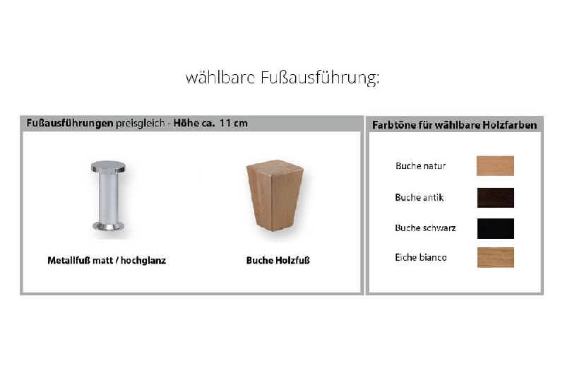 Fußausführung