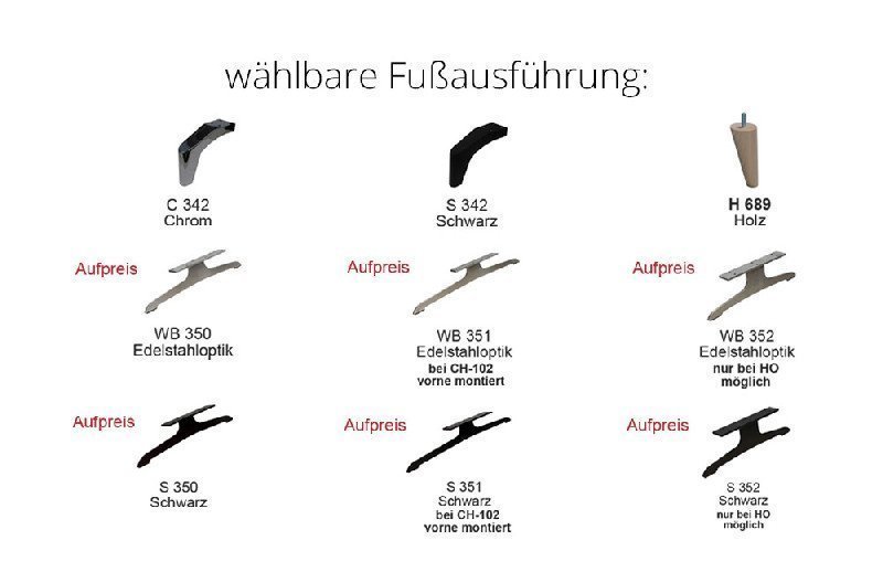 Fußausführung