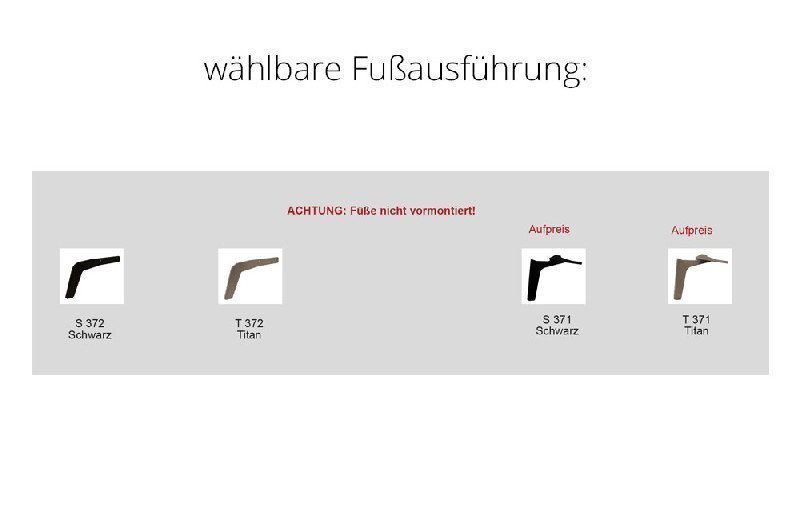 Fußausführung