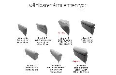 6627 von ALINA - Ecksofa silber rechts