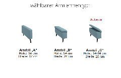 Arik von ADA Mindful Living - Eckgarnitur rechts platinium-grey