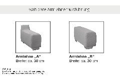 SO 1200 von set one by Musterring - Ecksofa Variante rechts grey