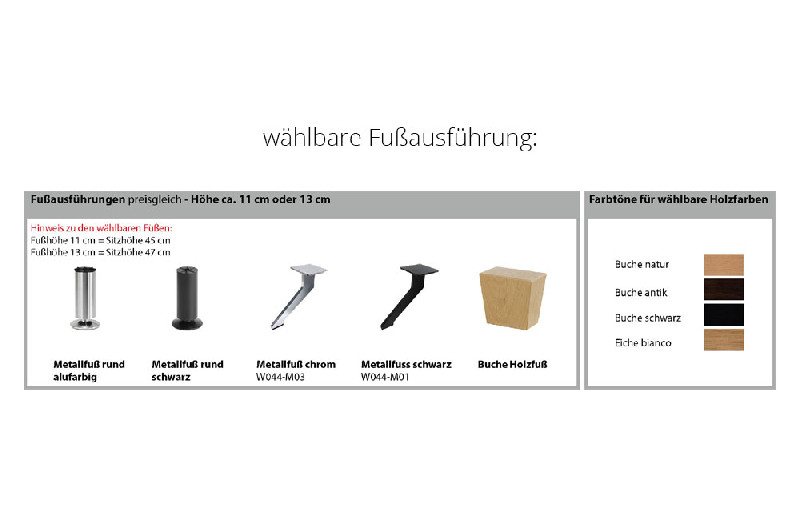 Fußausführung