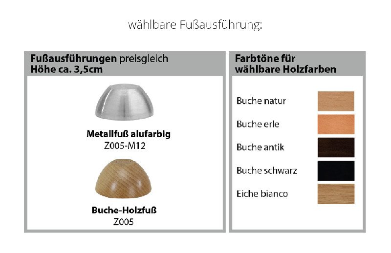 Fußausführung