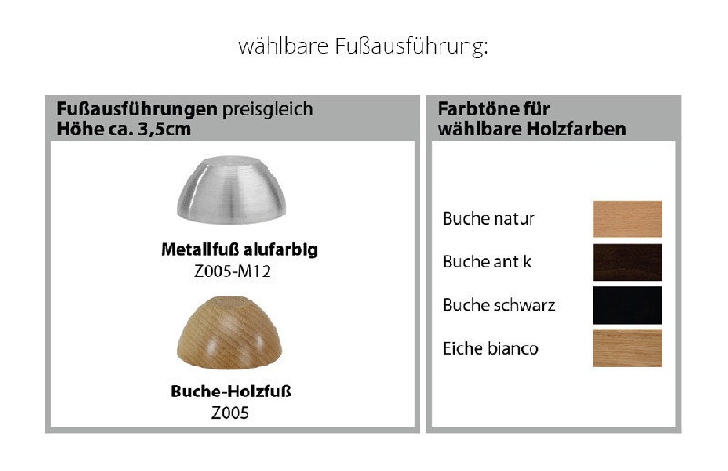 Fußausführung