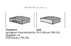 MR 370 von Musterring - Ledercouch Variante rechts grey