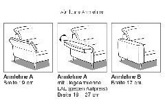 MR 1380 von Musterring - Ledersofa Variante rechts honey