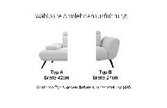 Calais von Poco - Polstersofa Variante rechts beige