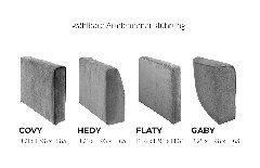 Helena-LE24 von Vilmers - Sofa grey