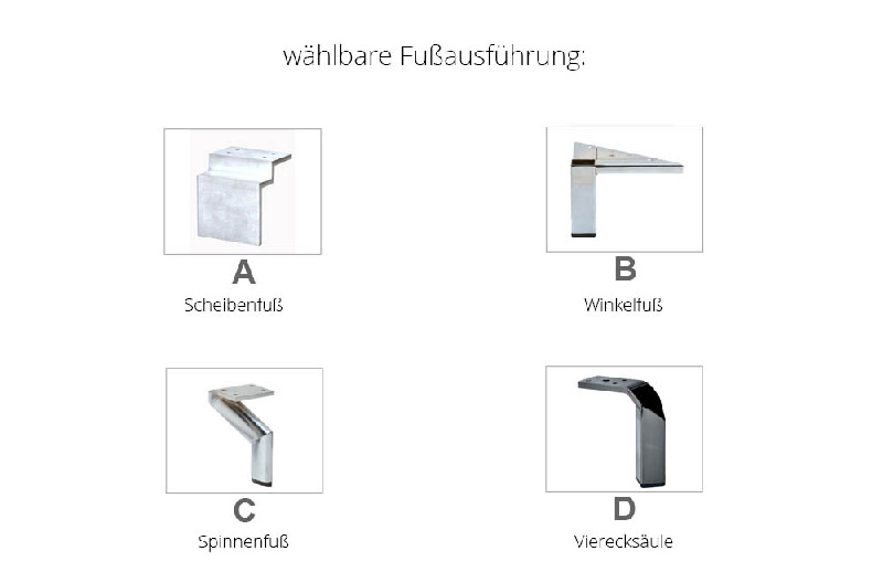 Fußausführung