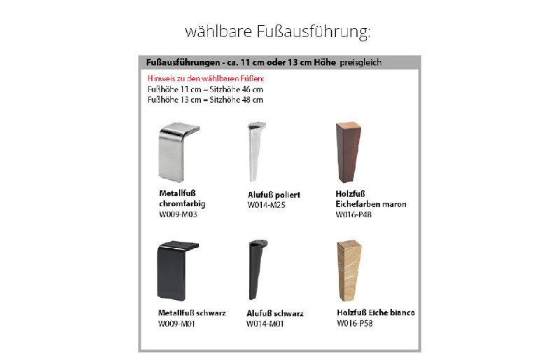 Fußausführung