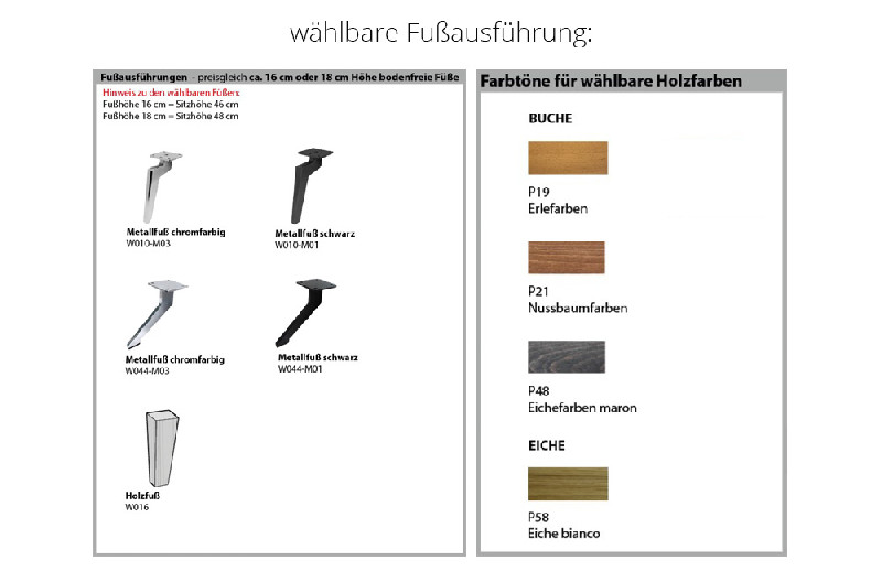 Fußausführung