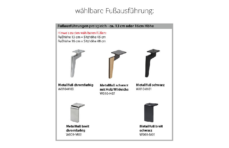 Fußausführung