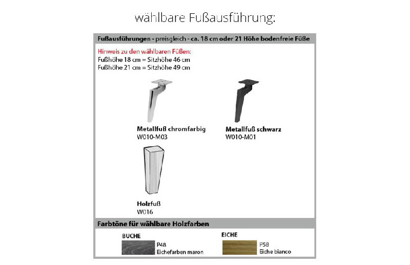 Fußausführung