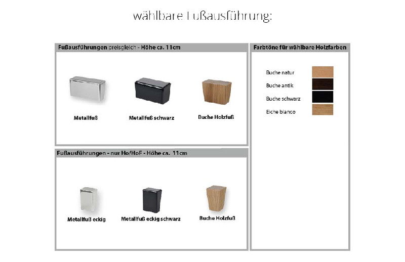 Fußausführung