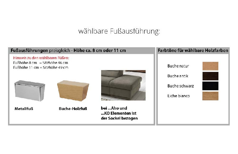 Fußausführung